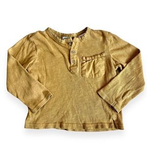 Zara Mustard Yellow Tee 2/3